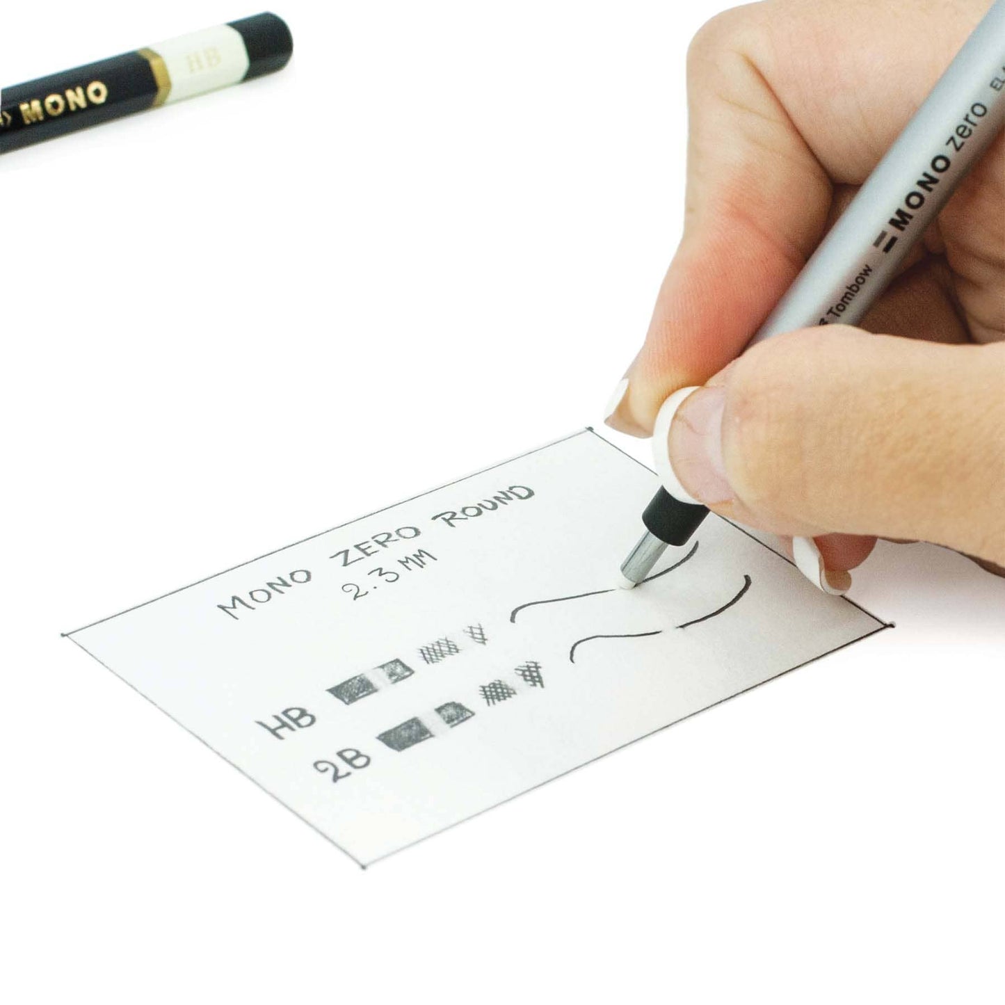 MONO Zero Eraser - Round - Silver