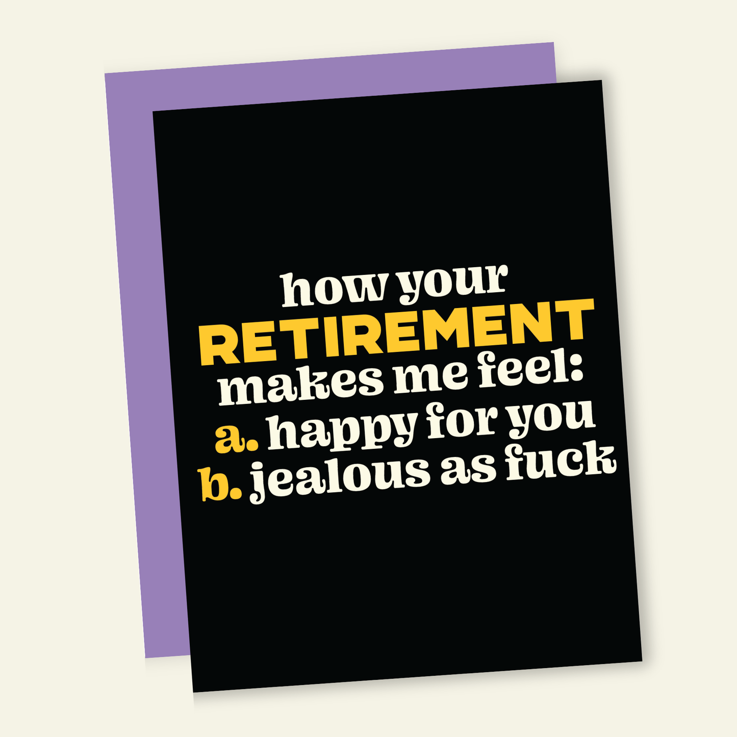 That’s So Andrew - Jealous of You | Funny Retirement Greeting Card