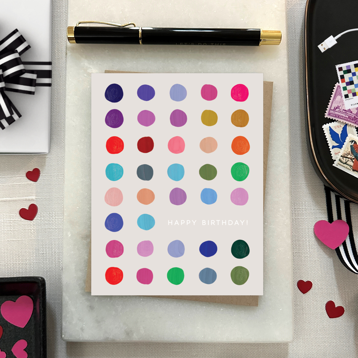 Barone and Co. - Colorful Dots Birthday Card