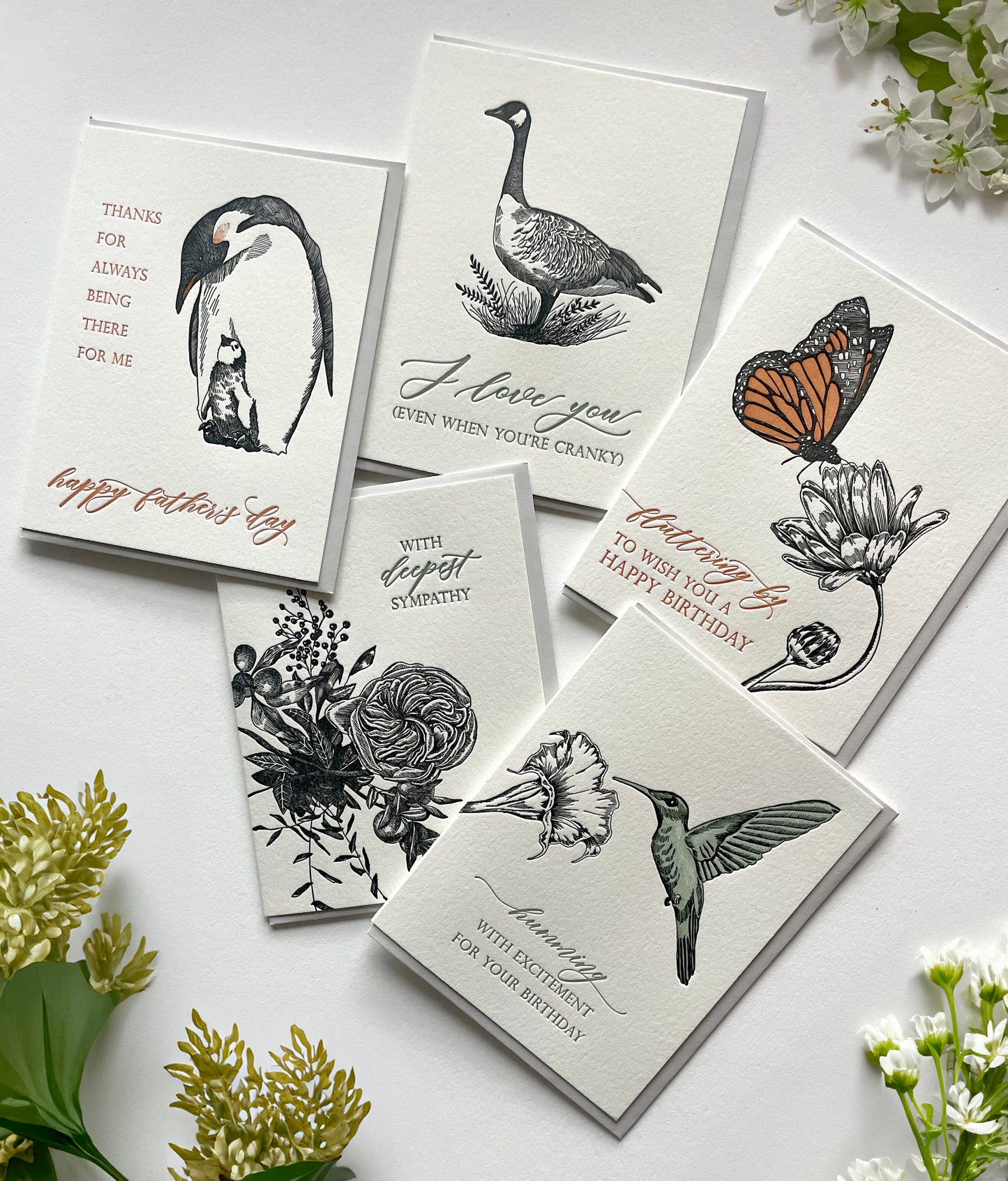 Rust Belt Love Paperie - With Deepest Sympathy Letterpress Greeting Card