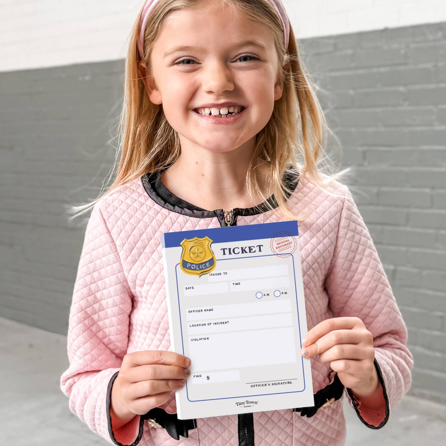 Inklings Paperie - Play Notepad - Police Ticket