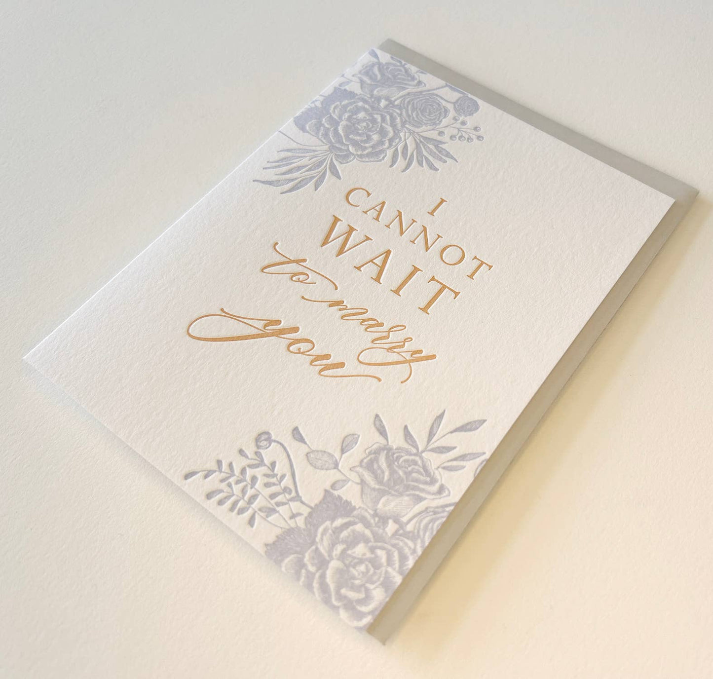 Rust Belt Love Paperie - I Cannot Wait to Marry You Letterpress Greeting Card