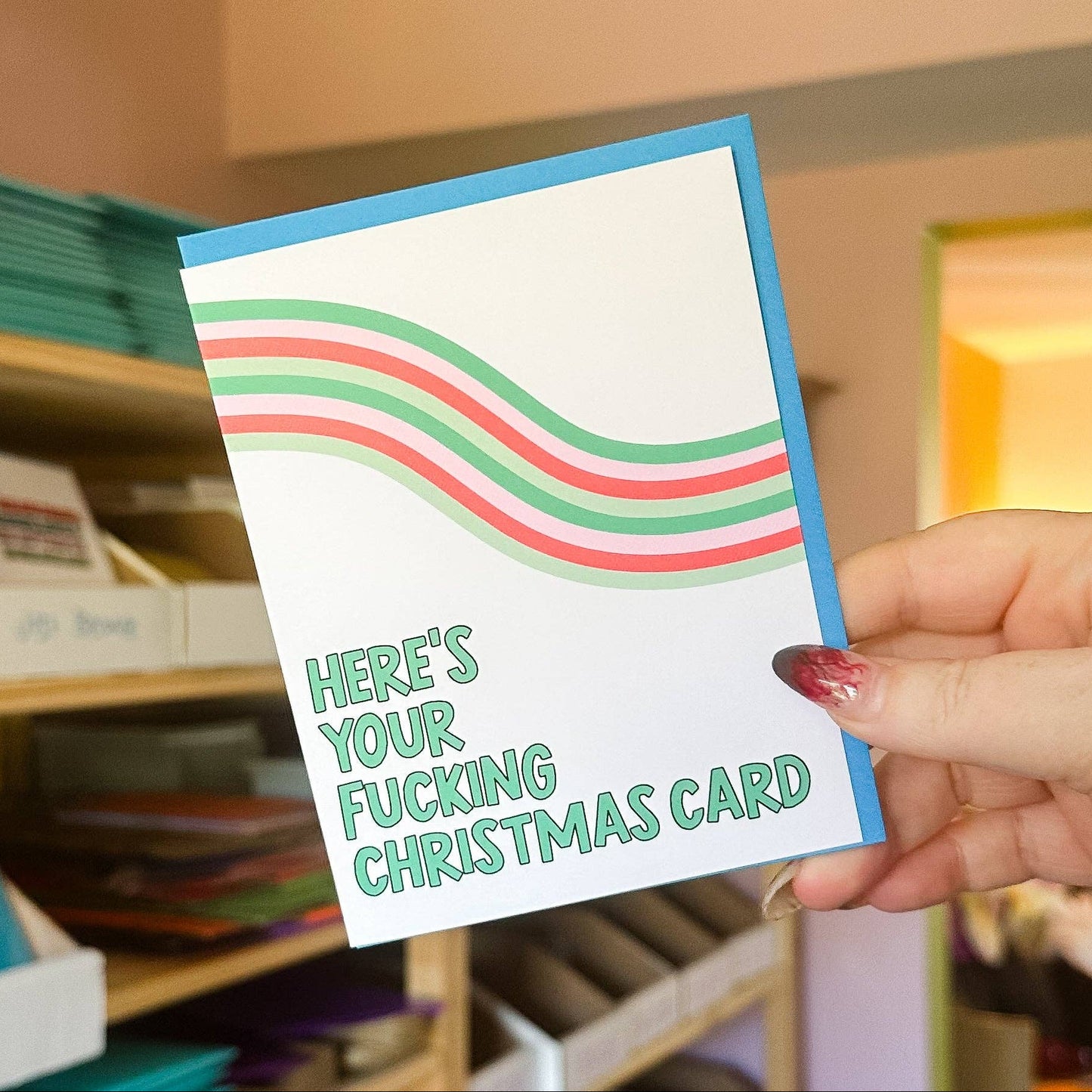 Here's Your Fucking Christmas Card - Greeting Card