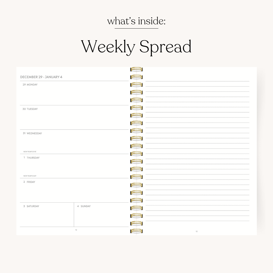 Forget Me Nots - Weekly 2026 Planner