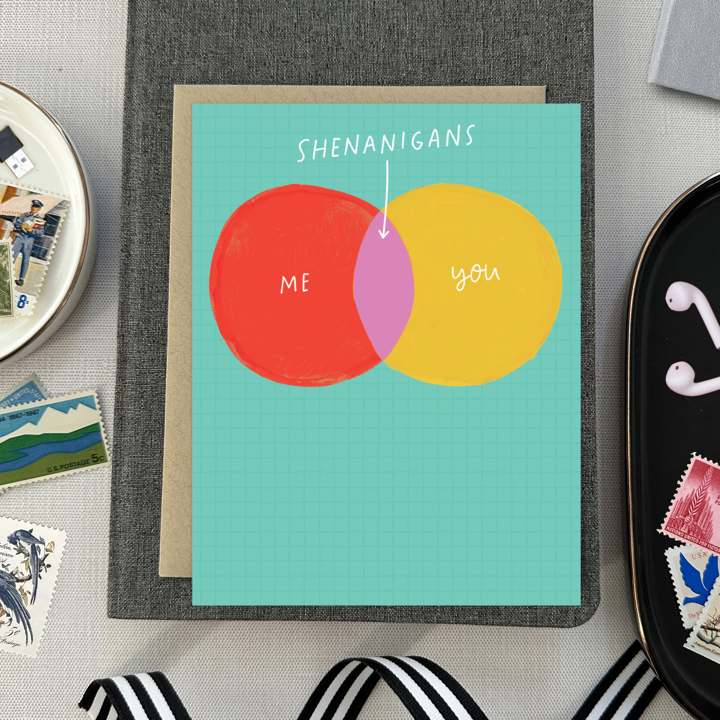 Barone and Co. - Shenanigans Venn Diagram Friendship Card
