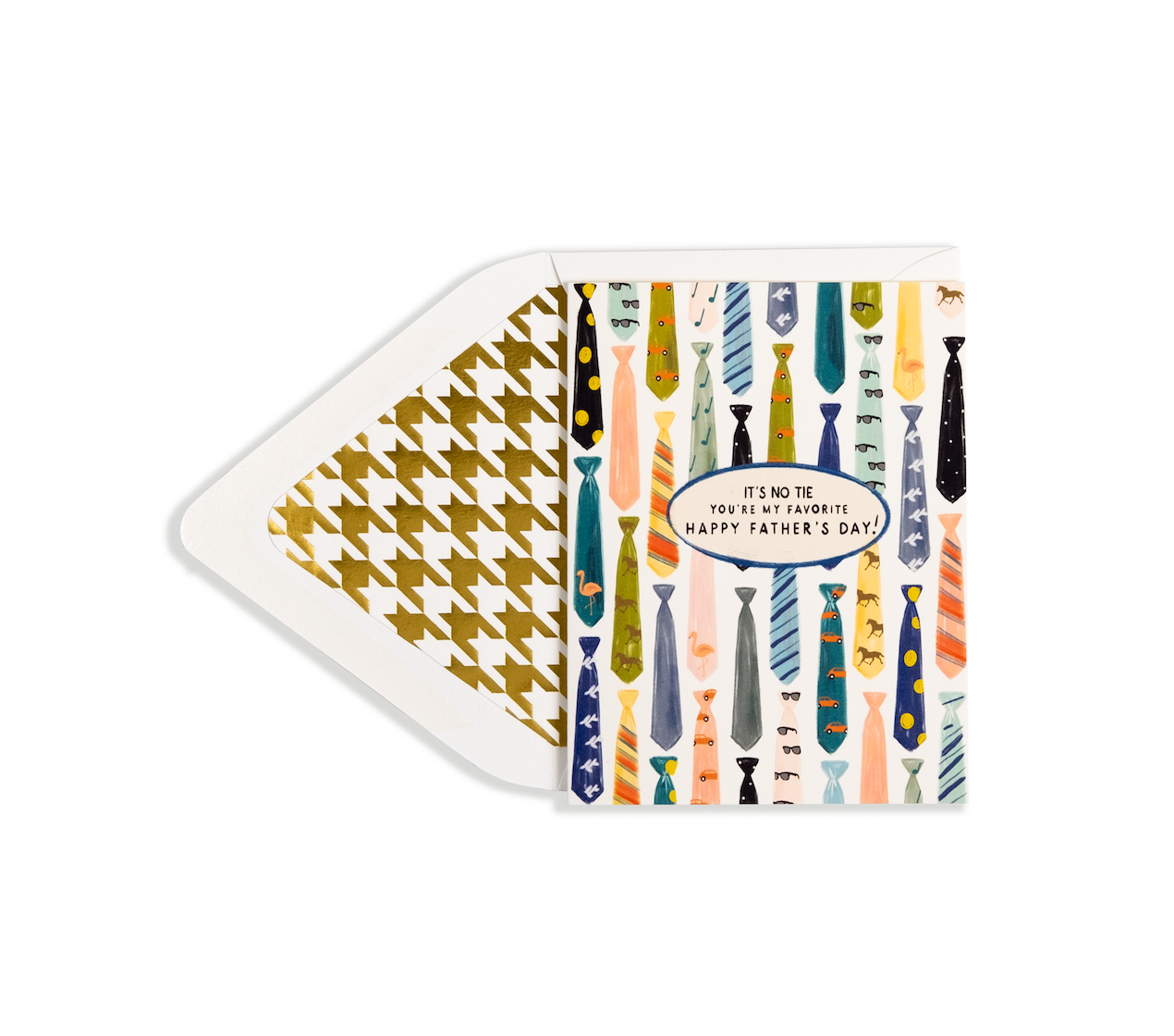 The First Snow - It's No Tie Happy Fathers Day Greeting Card
