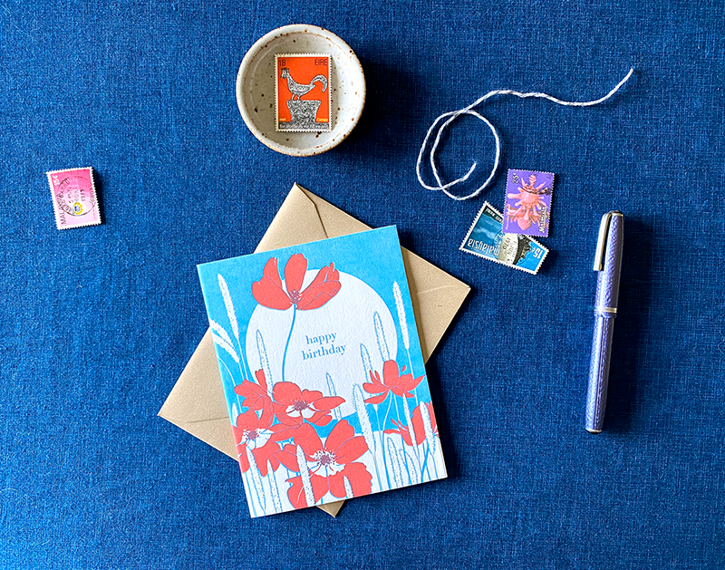 Anemone - Birthday Card