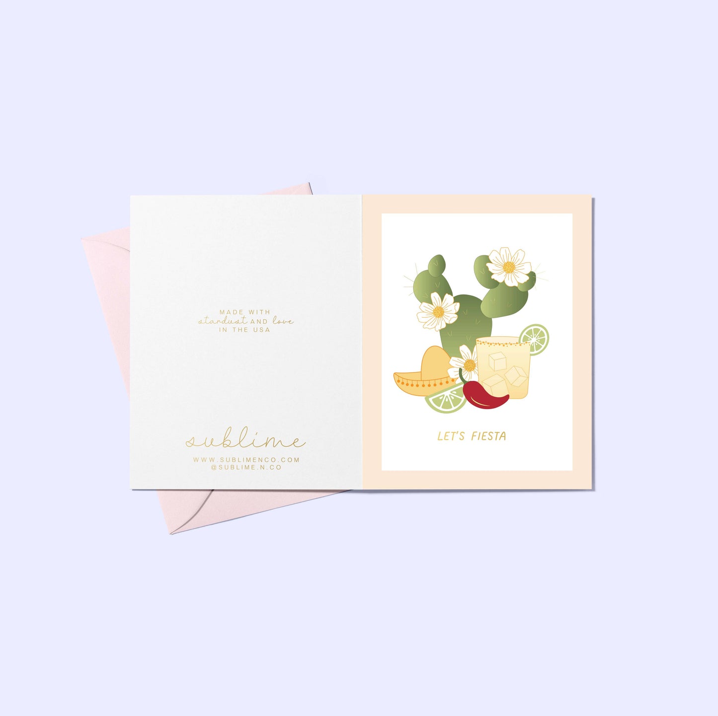 Sublime & Co. - Let's Fiesta Cinco De Mayo Card With Tequila