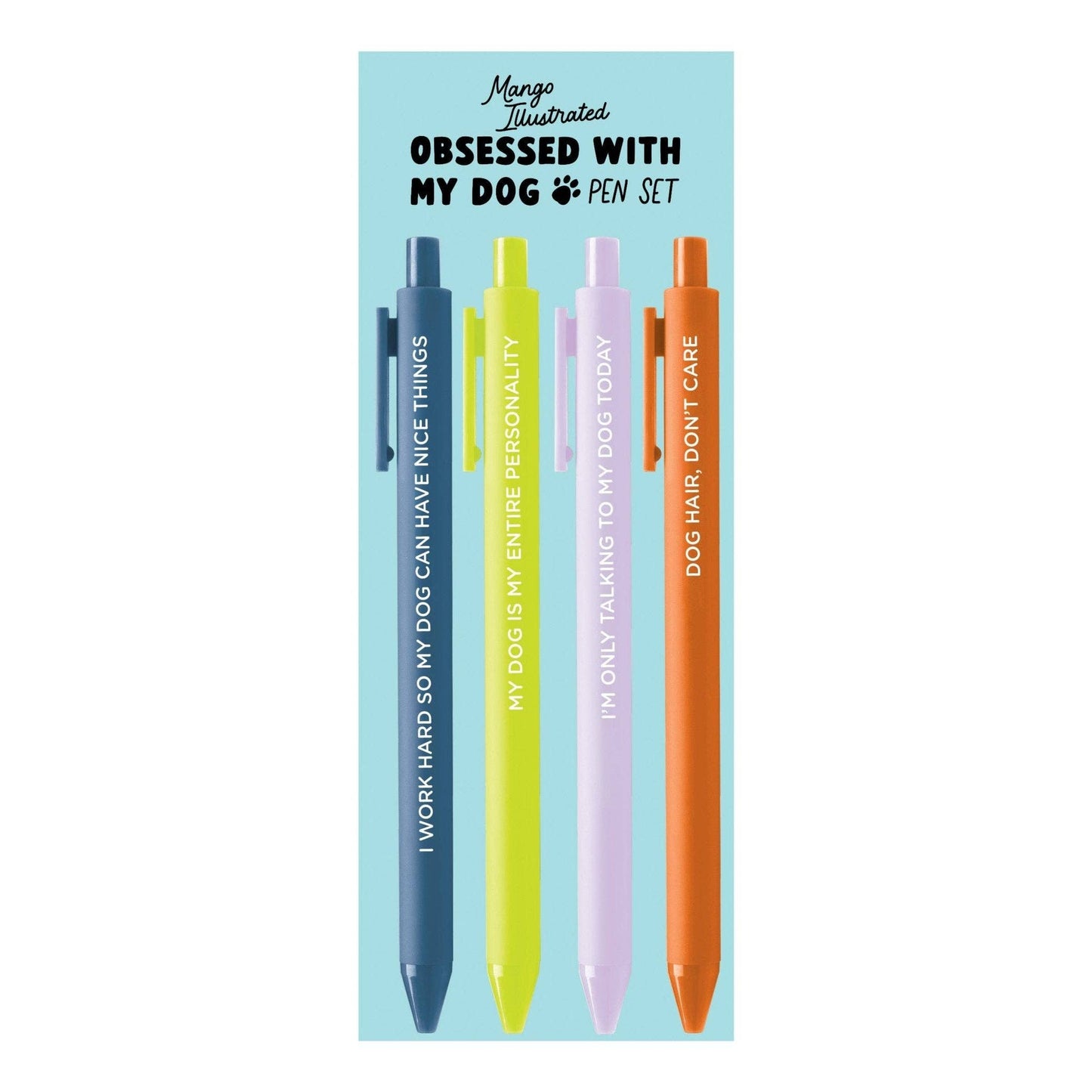 MangoIllustrated - Obsessed With My Dog pen set