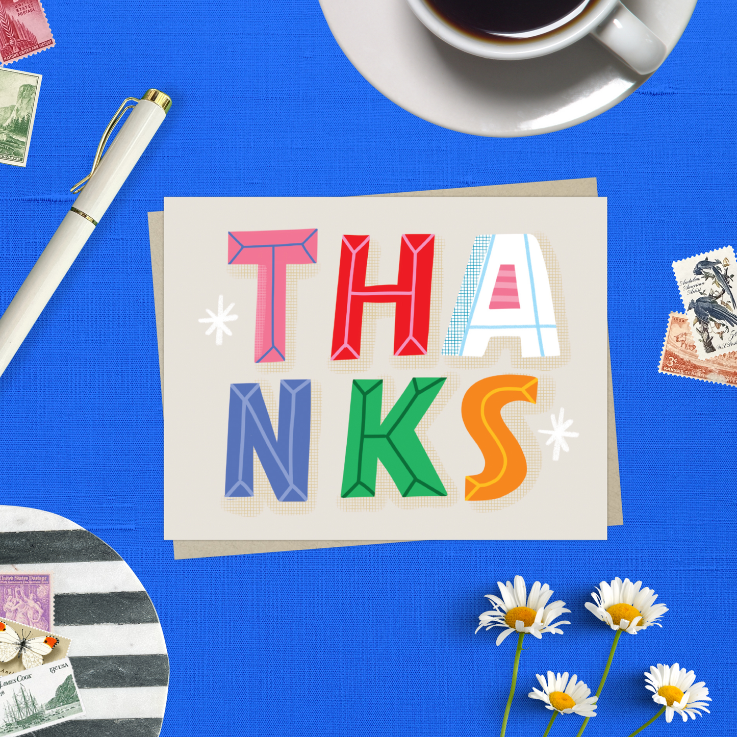 Barone and Co. - Block Letters TY Thank You Card