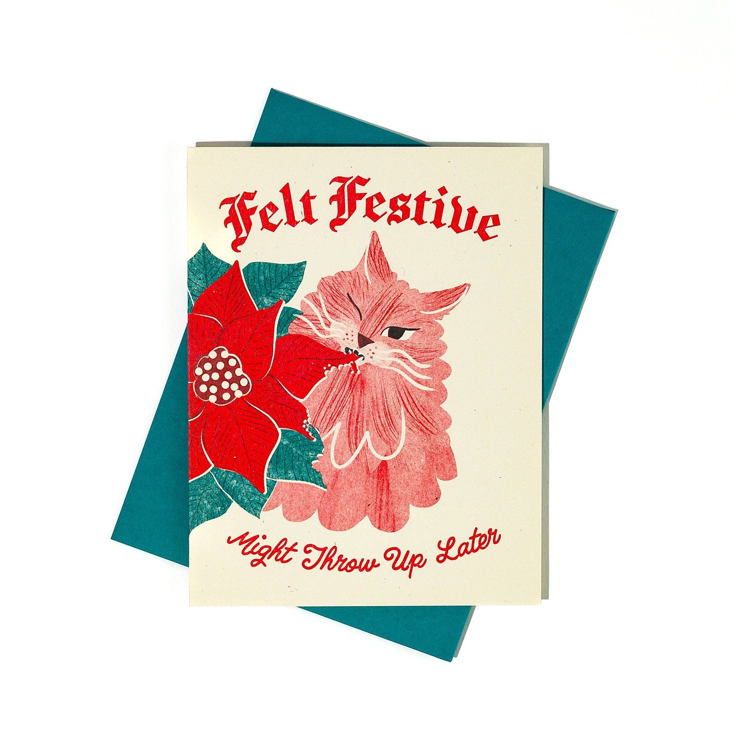 Bromstad Printing Co. - Felt Festive - Risograph Holiday Card