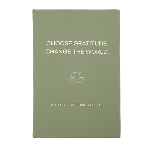 Gratitude Gifted - Choose Gratitude Change the World Gratitude Journal Sage