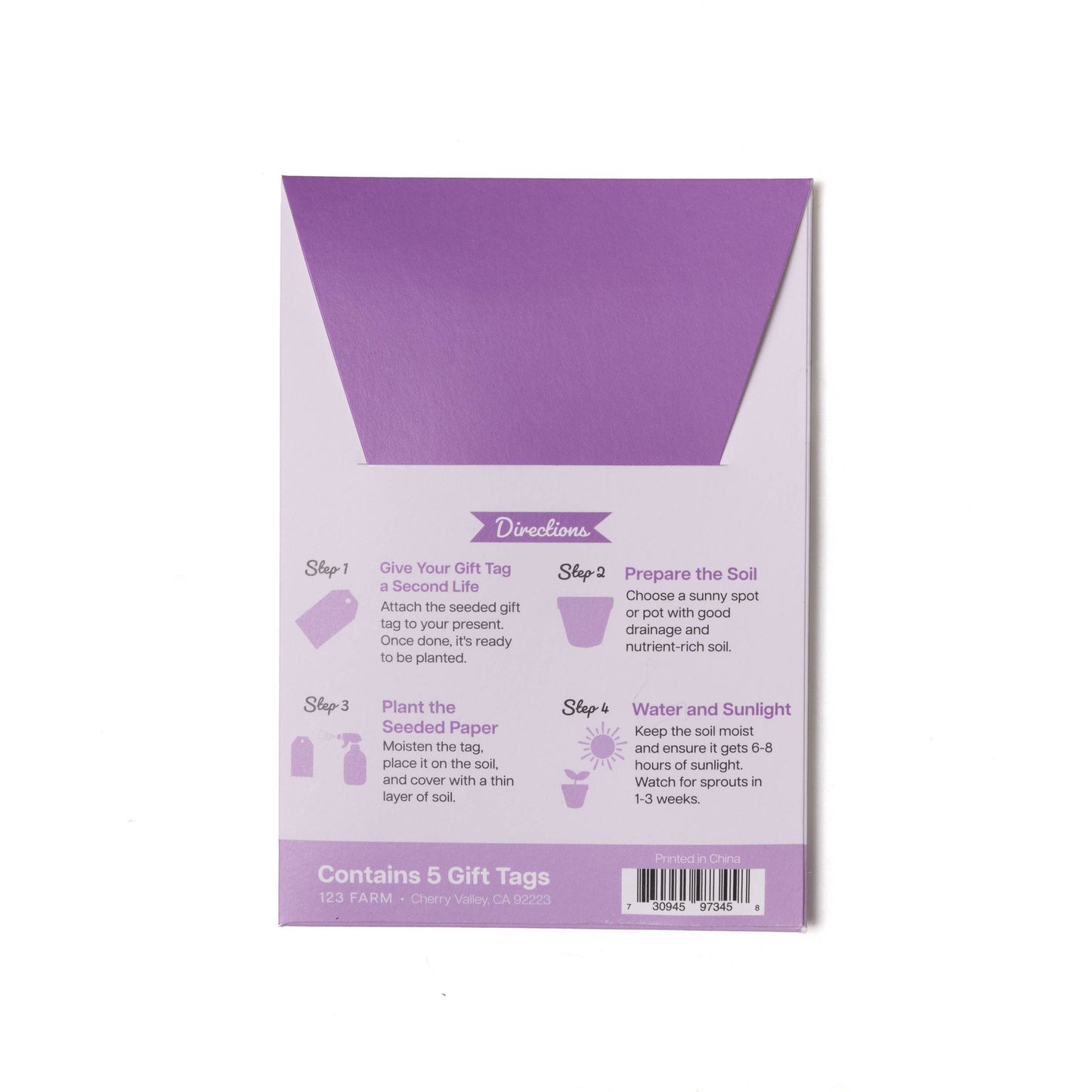 Plantable Seed Gift Tags - Lavender, Set of 5