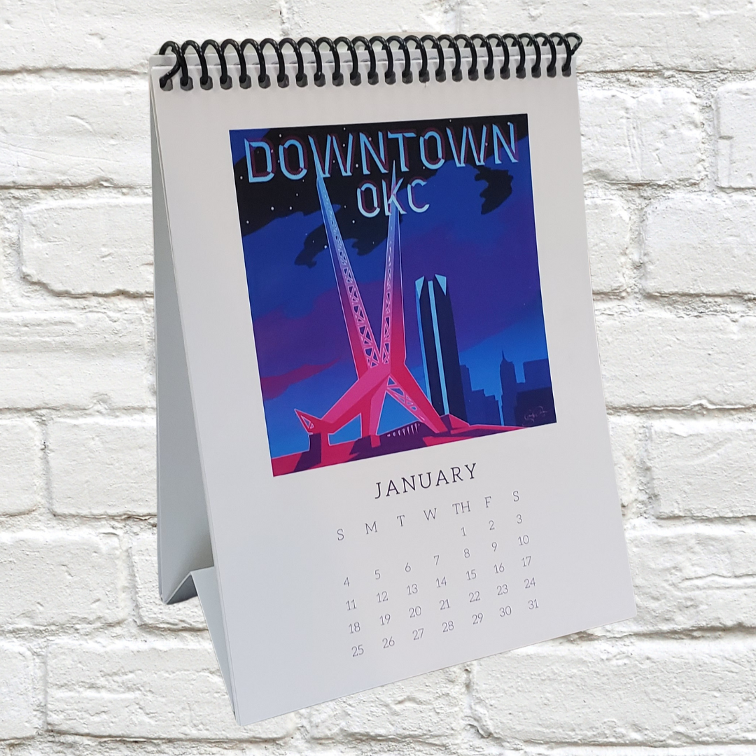 2026 Oklahoma City (OKC) Desk Calendar