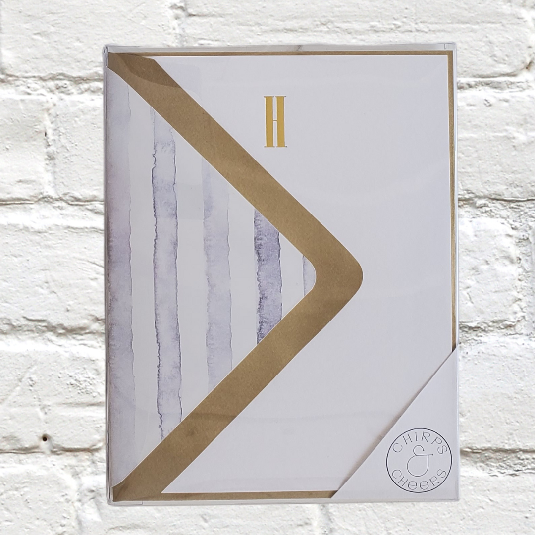 Marquee Initial Stationery Set