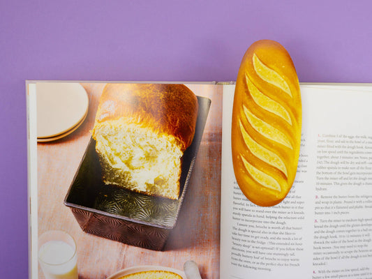 Grey Street Paper - Bread Baguette Die-Cut Bookmark