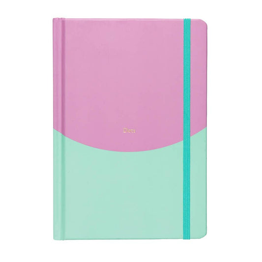 Yop & Tom USA - Contrast Lilac & Mint A5 Dotted Notebook