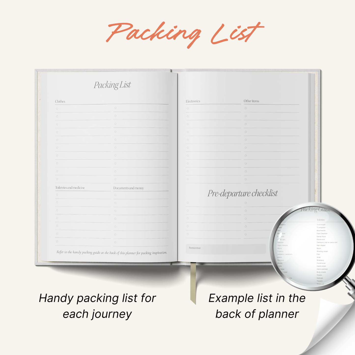 Yop & Tom USA - Travel Planner - A5 - Green Coral