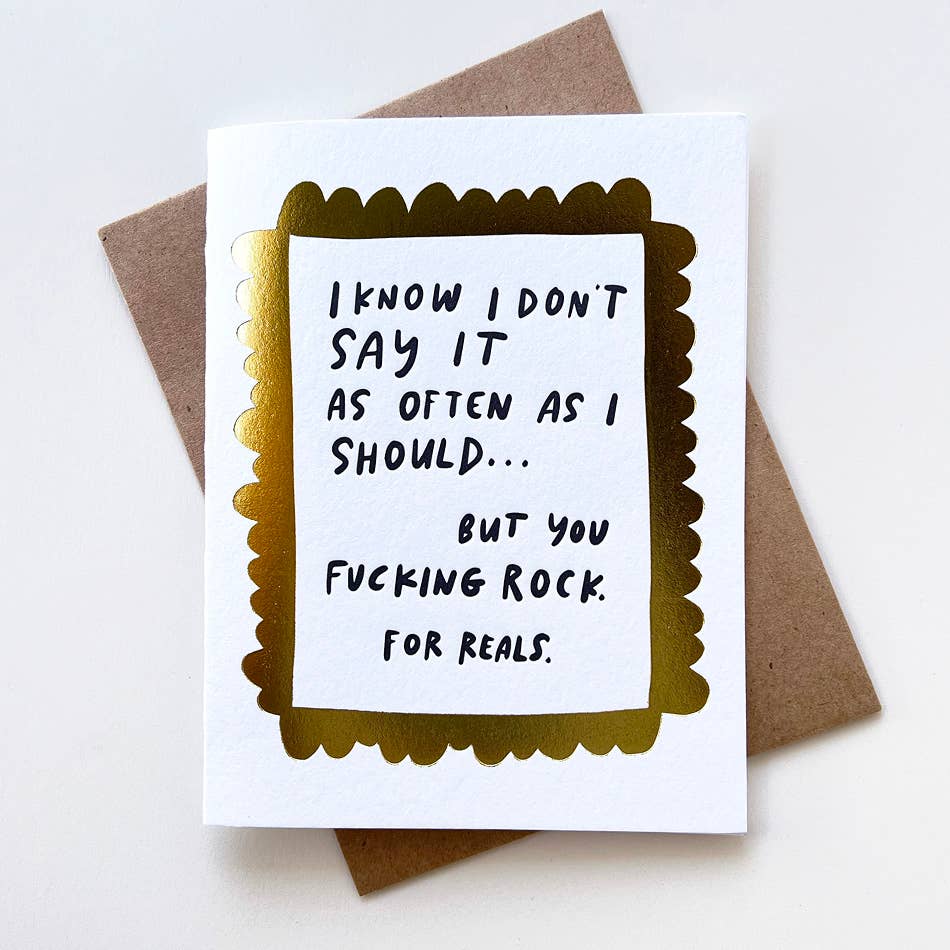 Effing Rock - Greeting Card