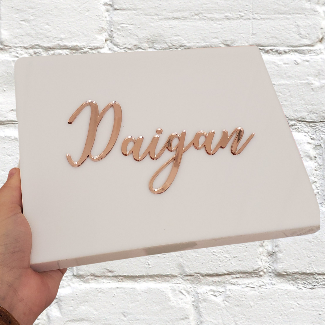 Personalized Acrylic Name Box