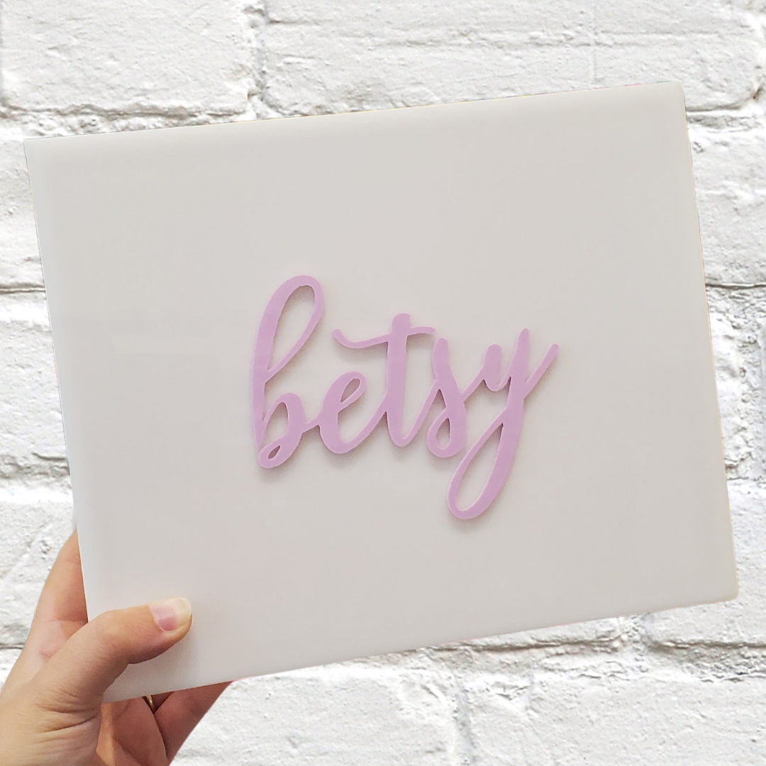 Personalized Acrylic Name Box