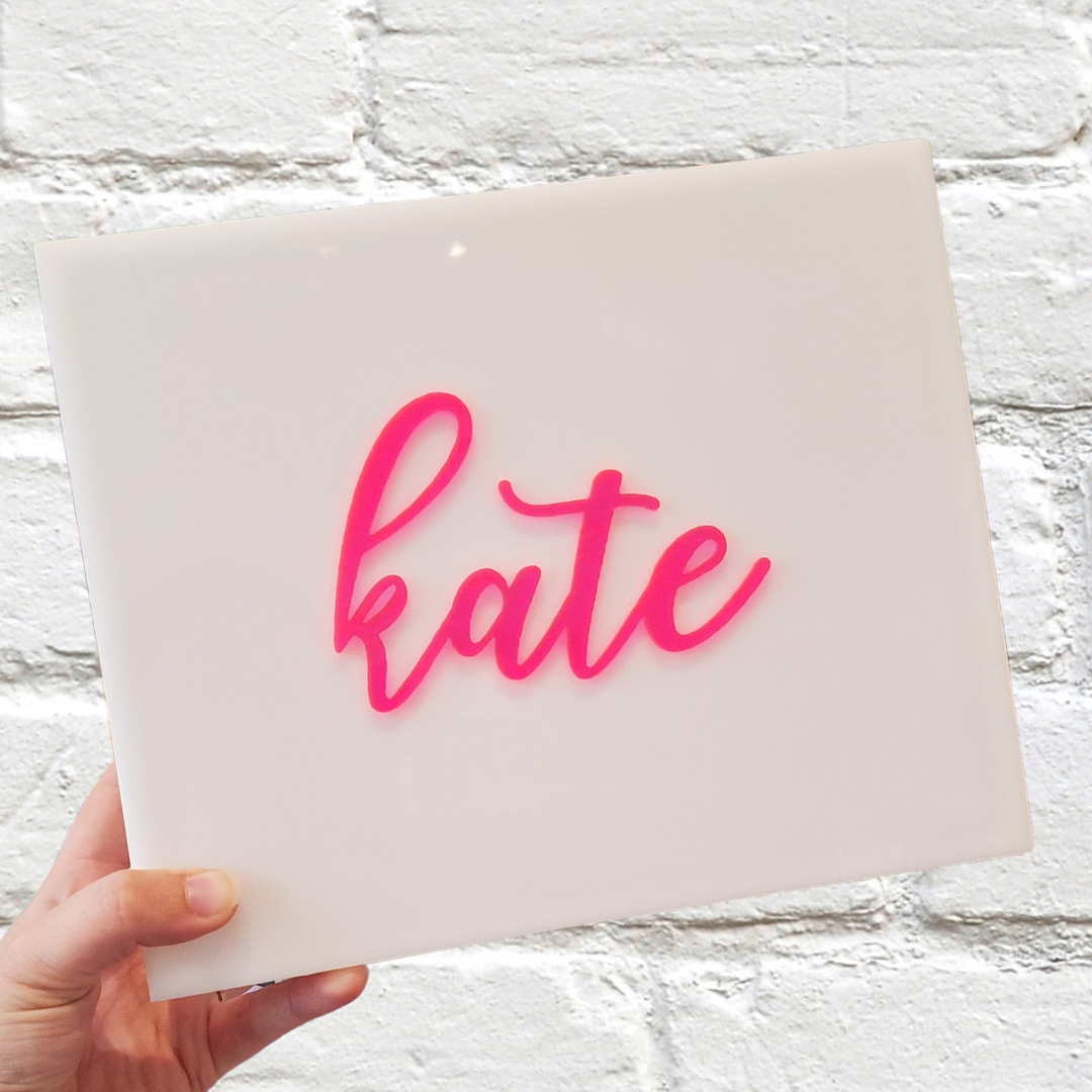 Personalized Acrylic Name Box