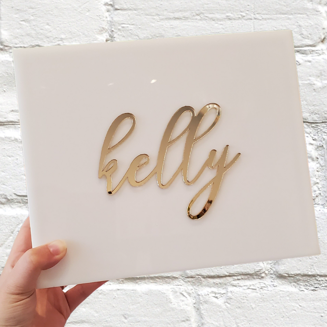 Personalized Acrylic Name Box