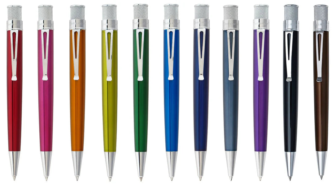 Black Tornado Rollerball Pen - Retro 1951 Colors