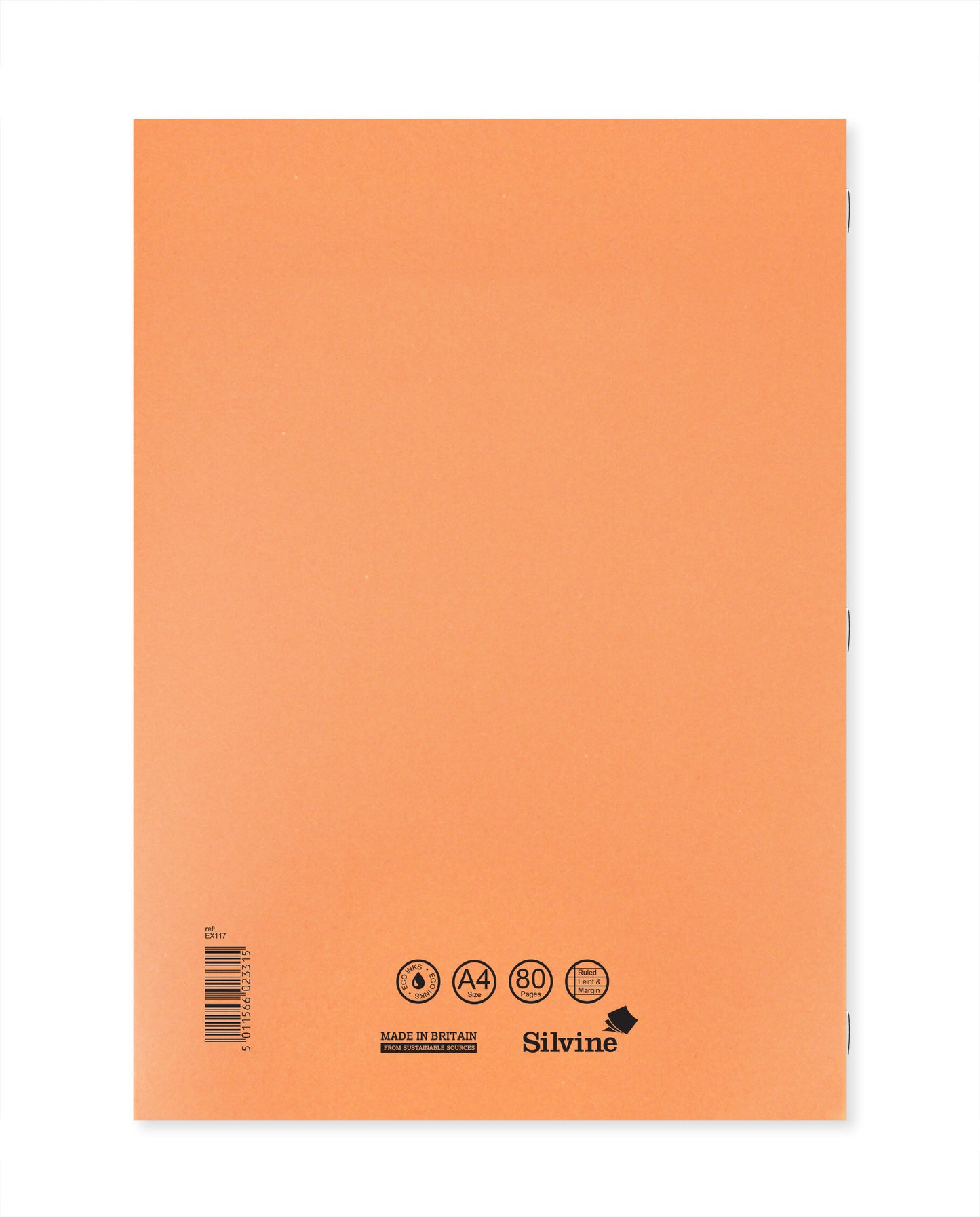 Exercise Book - Orange - Lined