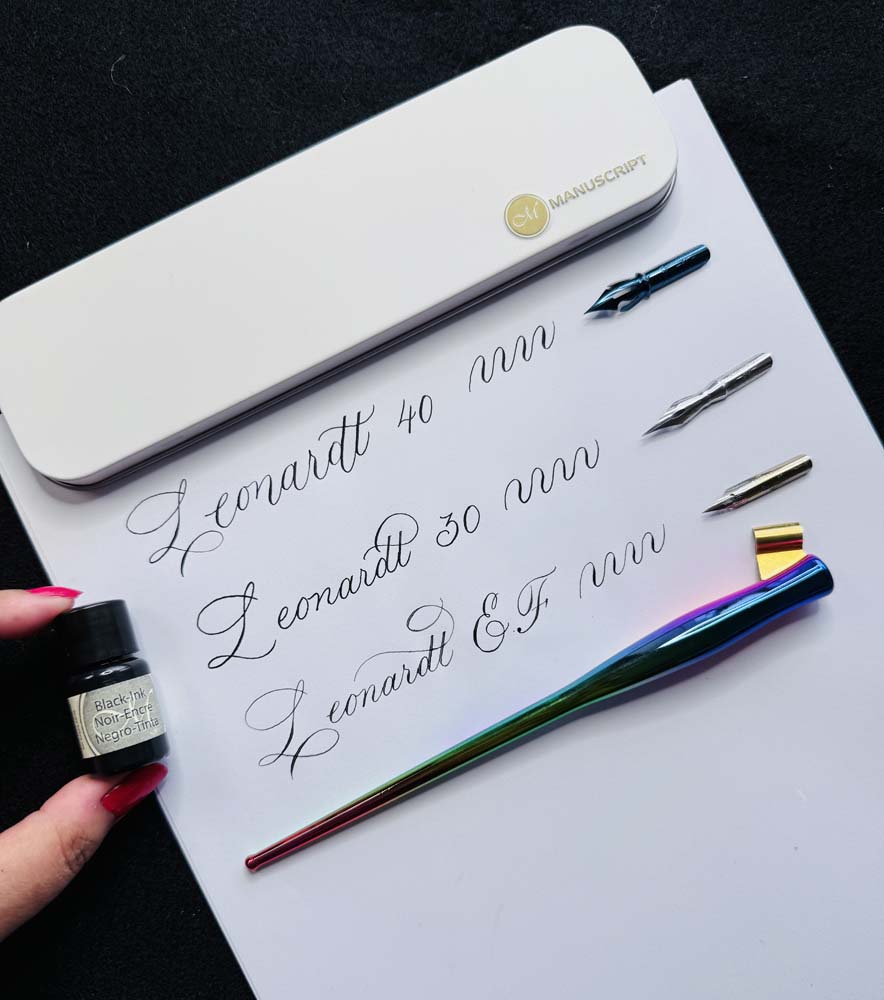 Navy - Oblique Calligraphy Set