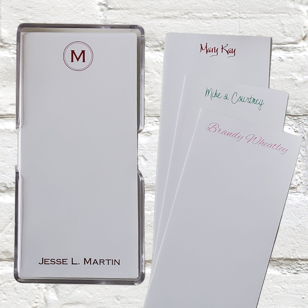 Monogram with Name Memo List