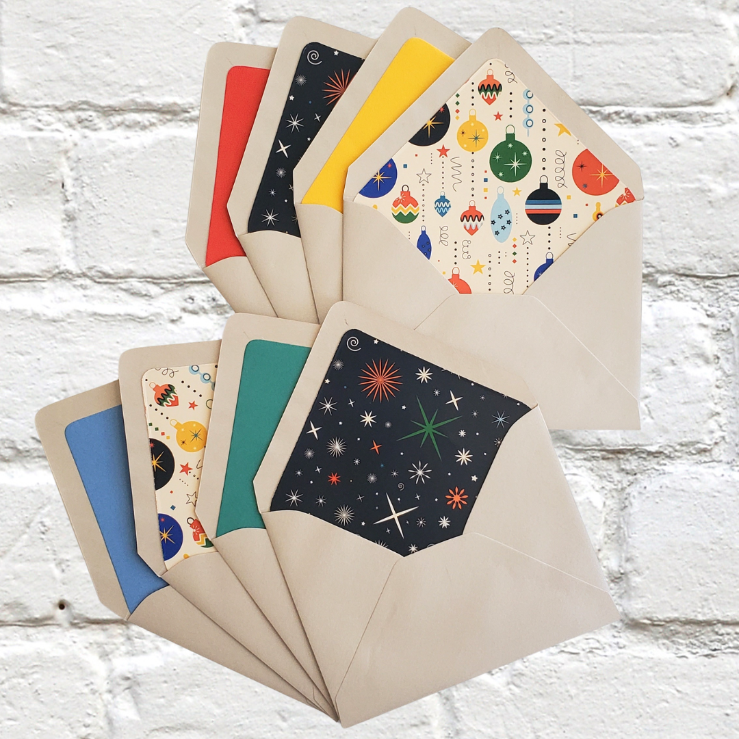 Little Christmas Nostalgia - Foil Flat Notecard Set
