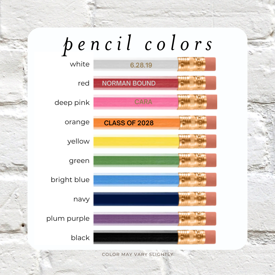 Personalize Your Pencil!