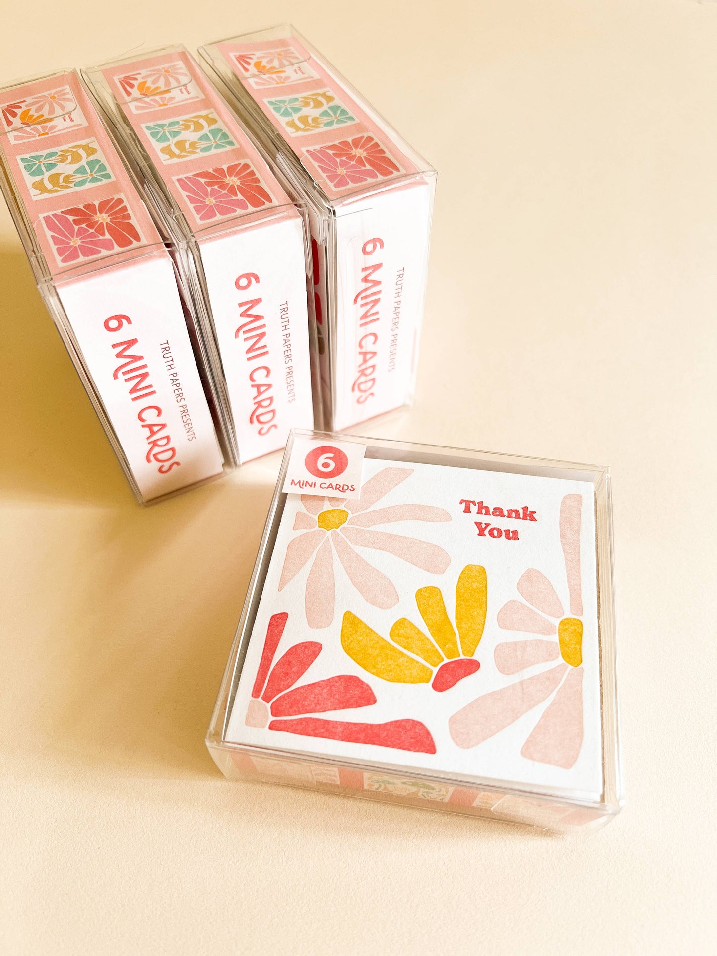 Modern Floral Mini Card - Set of 6