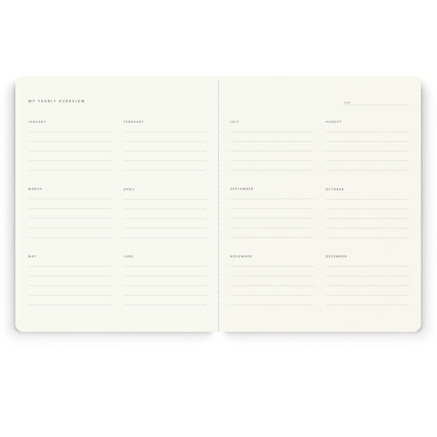 Ramona & Ruth - Stitched Monthly Planner | Assorted Patterns
