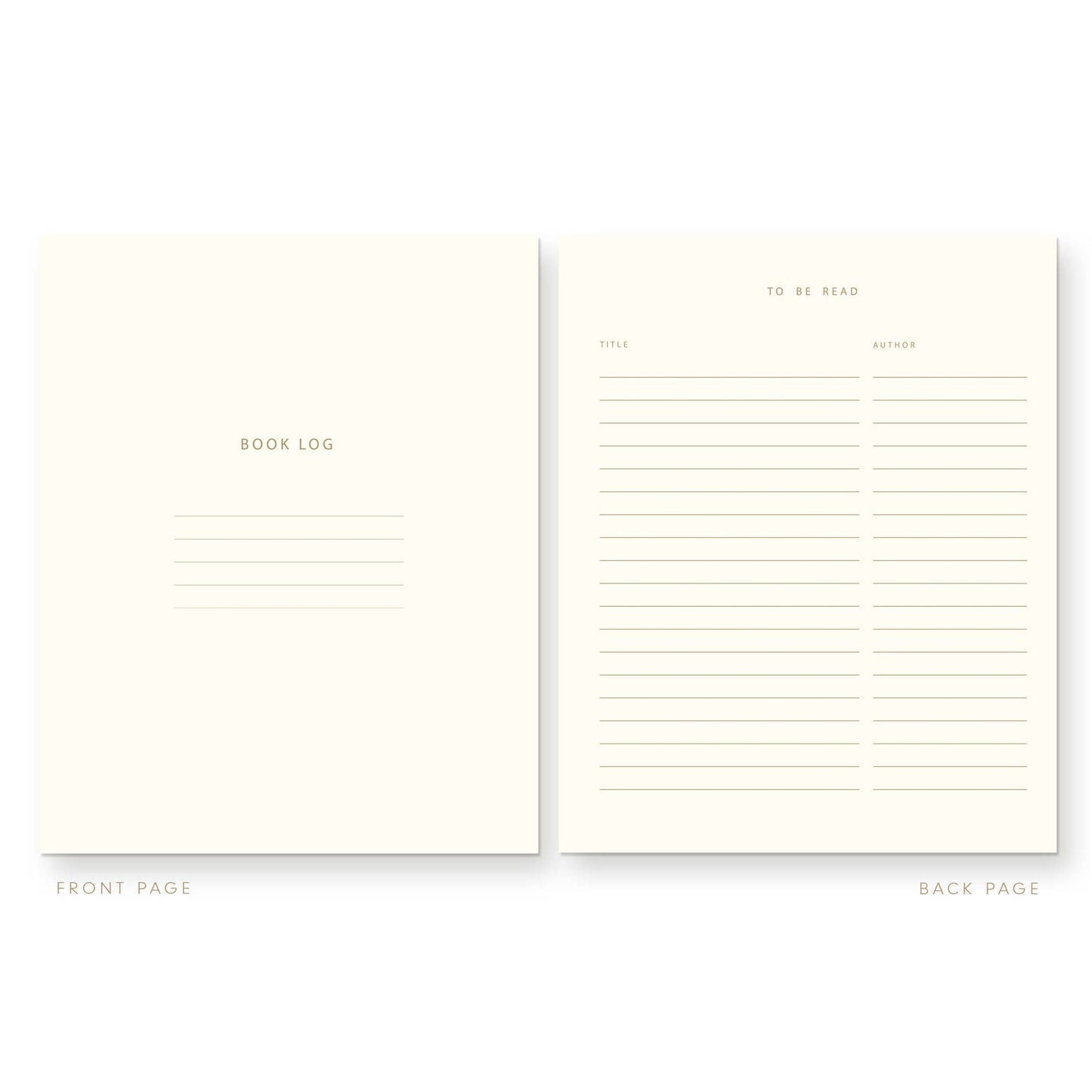 Ruff House Print Shop - Read and Reviewed Book Log Journal