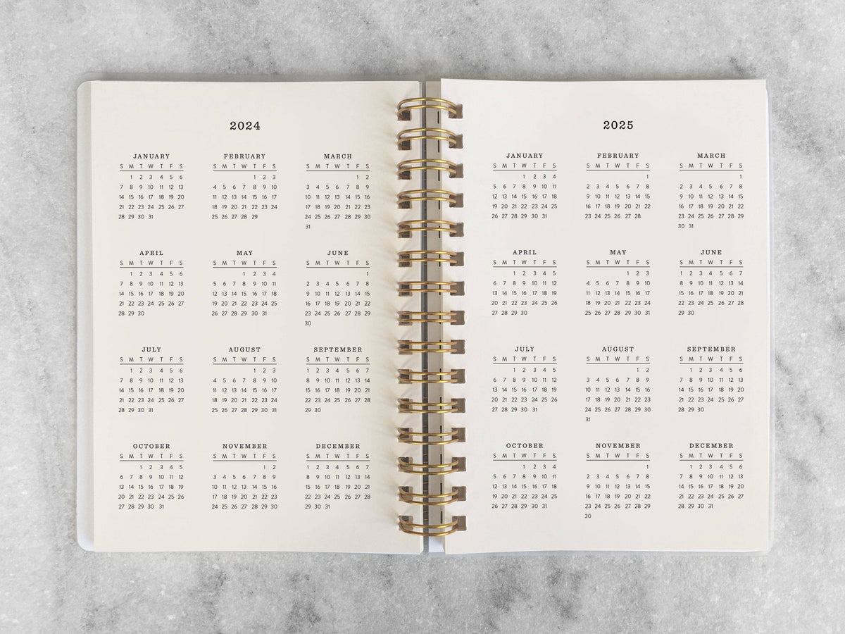 12-Month Planner, Red Bookcloth: Jan-Dec 2027