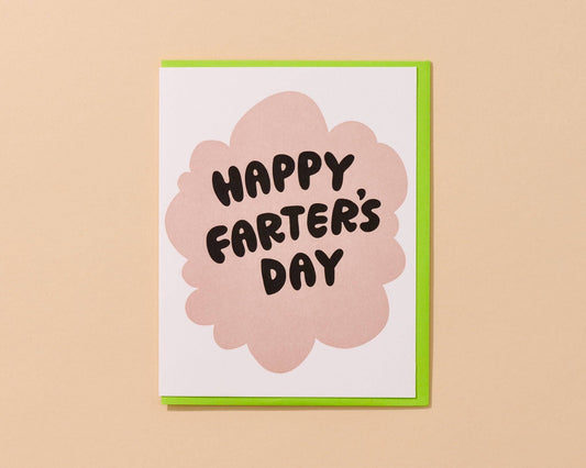 And Here We Are - Happy Farter's Day Letterpress Card Father's Day Grandfather