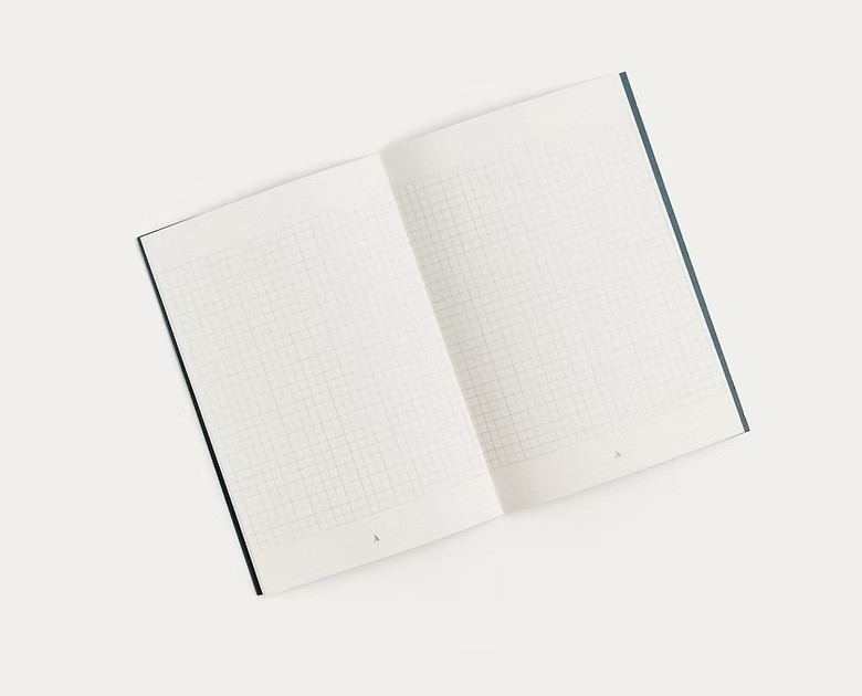 Grid A5 Slim - Softcover Notebook