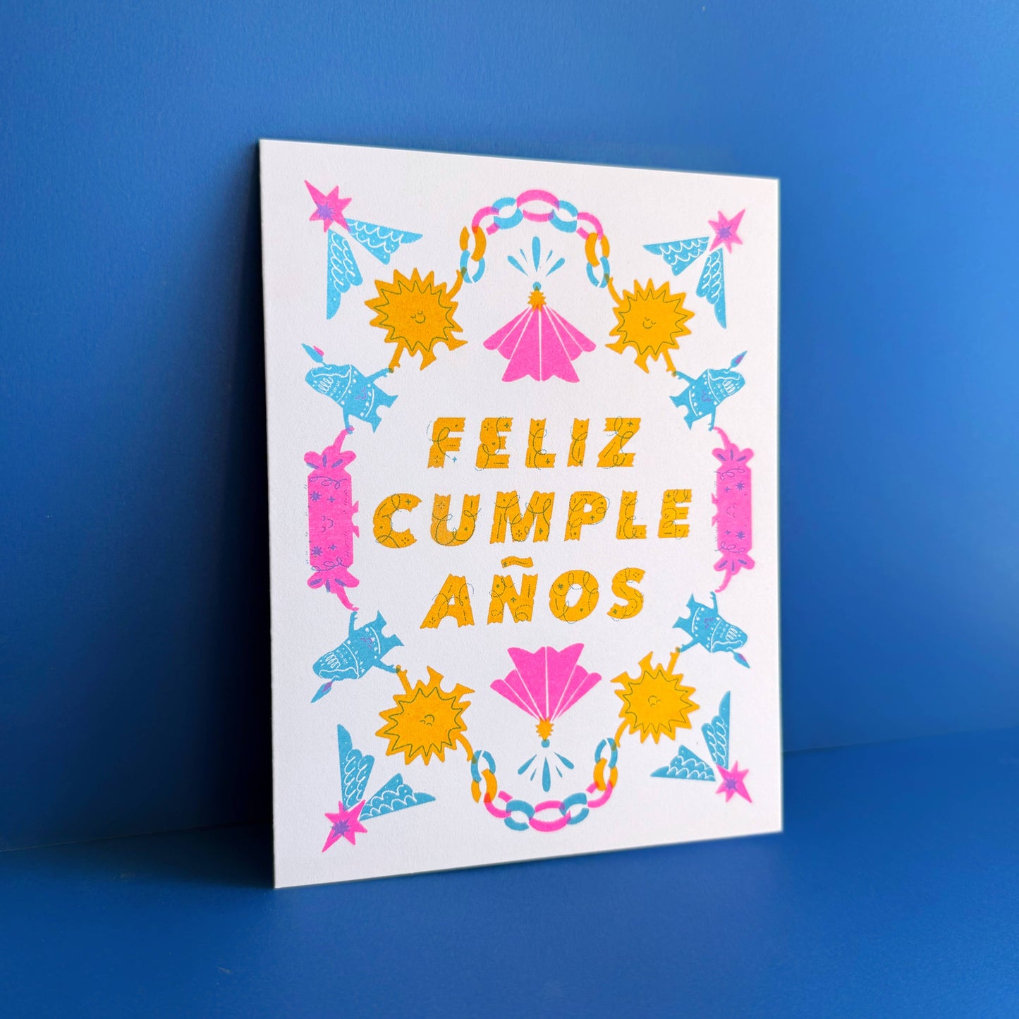 Pier Six Press - Feliz Cumpleanos Fiesta Spanish Birthday Card