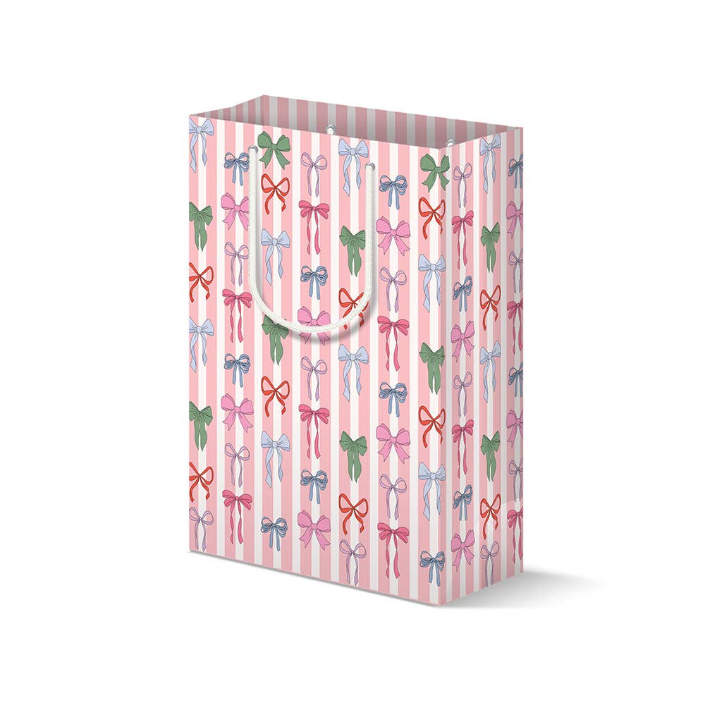 Illustrating Amy - Stripe Bows Gift Bag