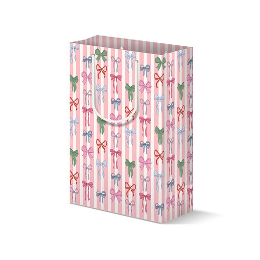 Illustrating Amy - Stripe Bows Gift Bag
