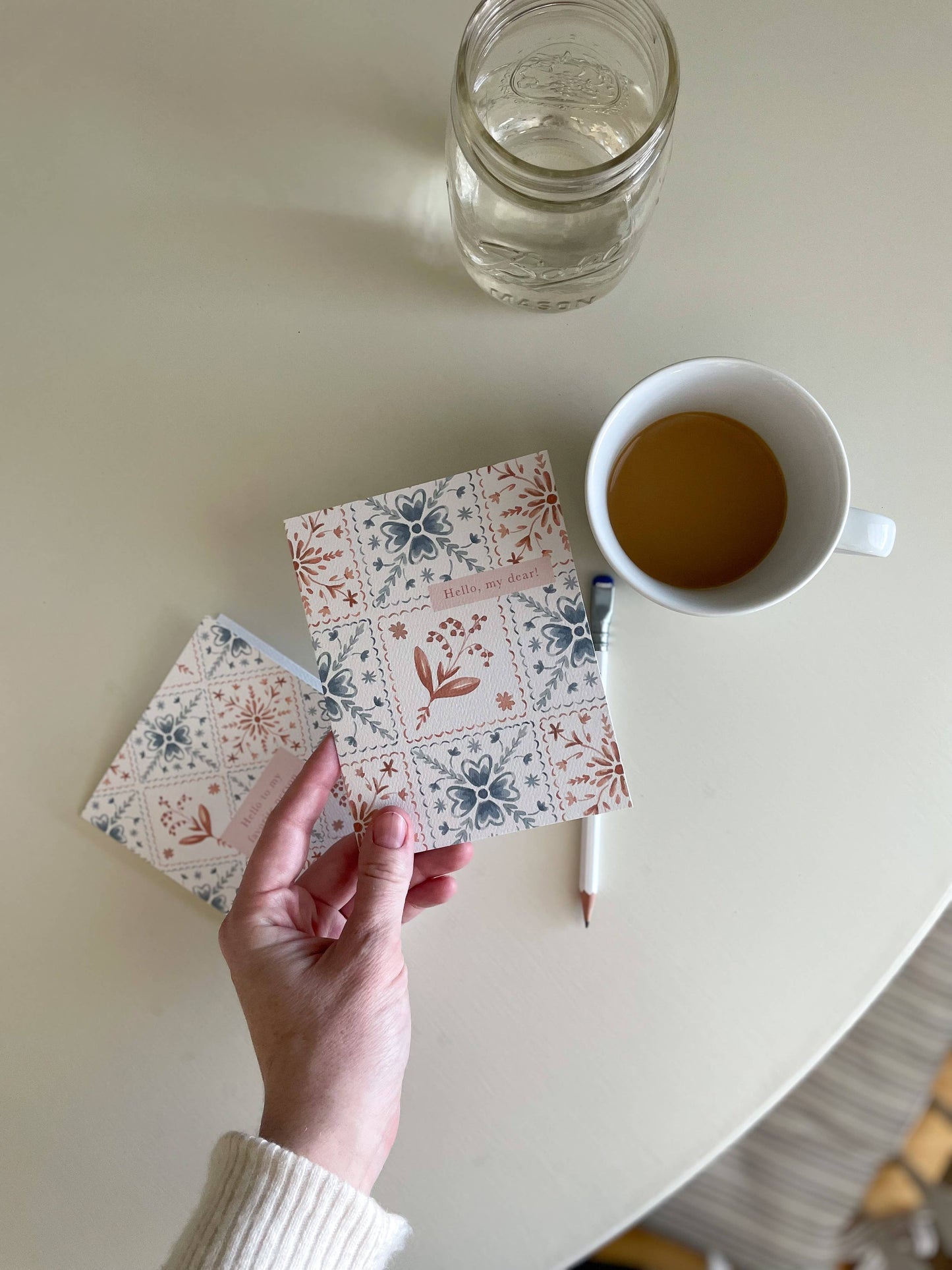By Caroline Ann - Hello Favorite Person Greeting Card - Thoughtful friendship