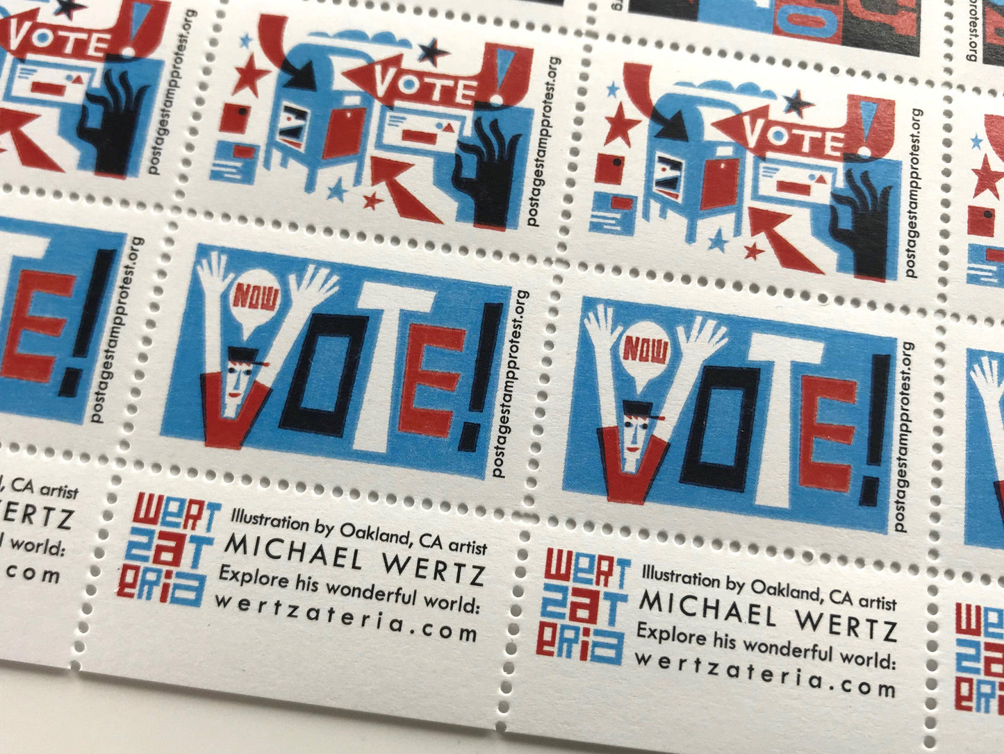 Get Out The Vote - Lick & Stick Stamps