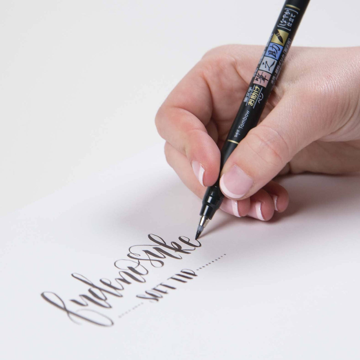 Tombow - BLACK Fudenosuke Calligraphy Brush Pens (set of 2)
