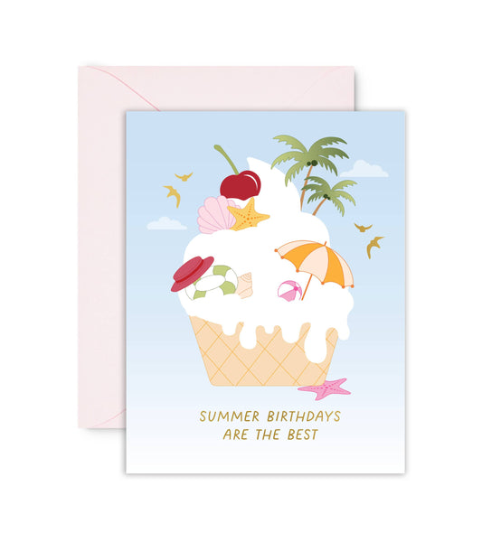 Sublime & Co. - Summer Birthdays Are The Best Ice Cream Birthday Card