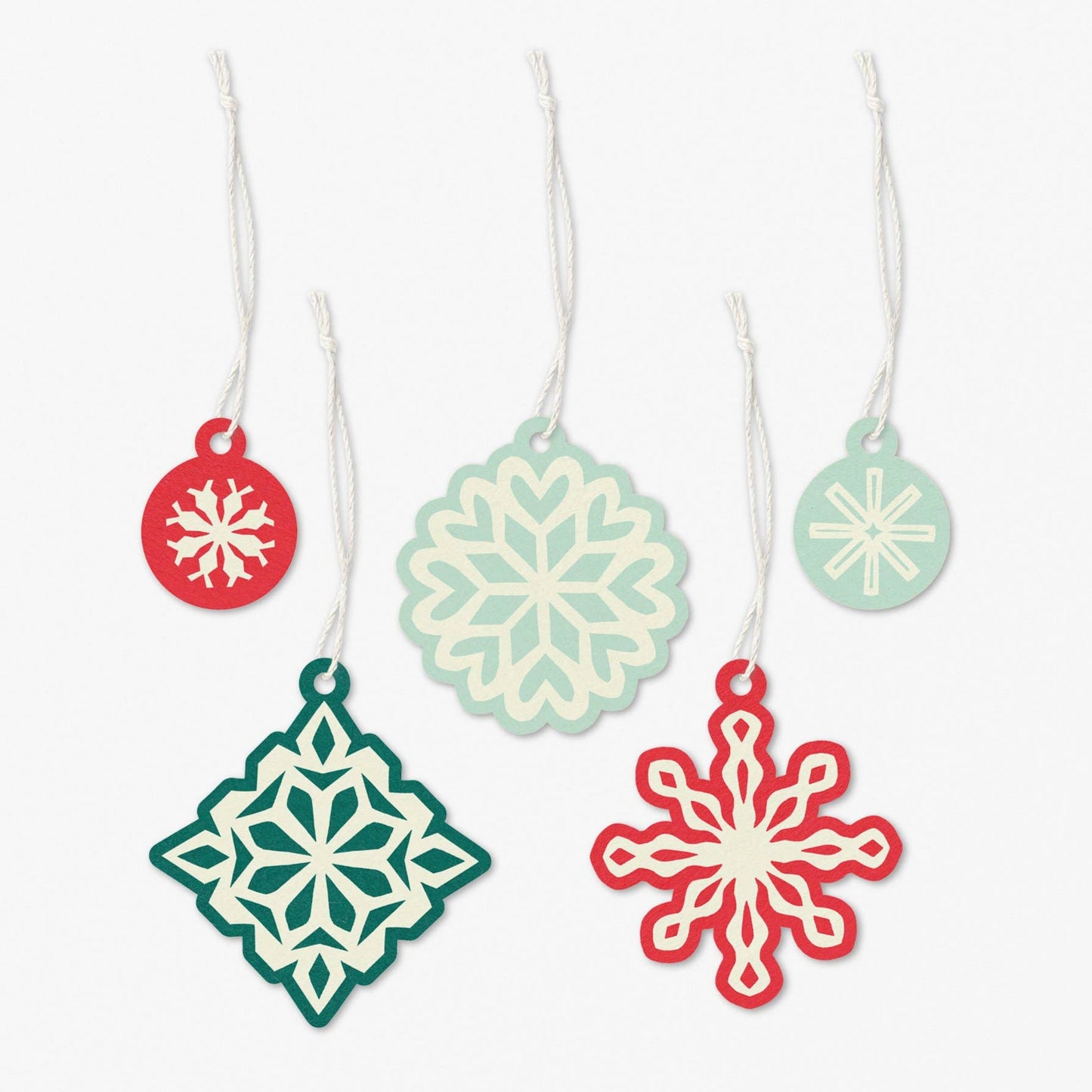 March Party Goods - Snowflake Holiday Gift Tags
