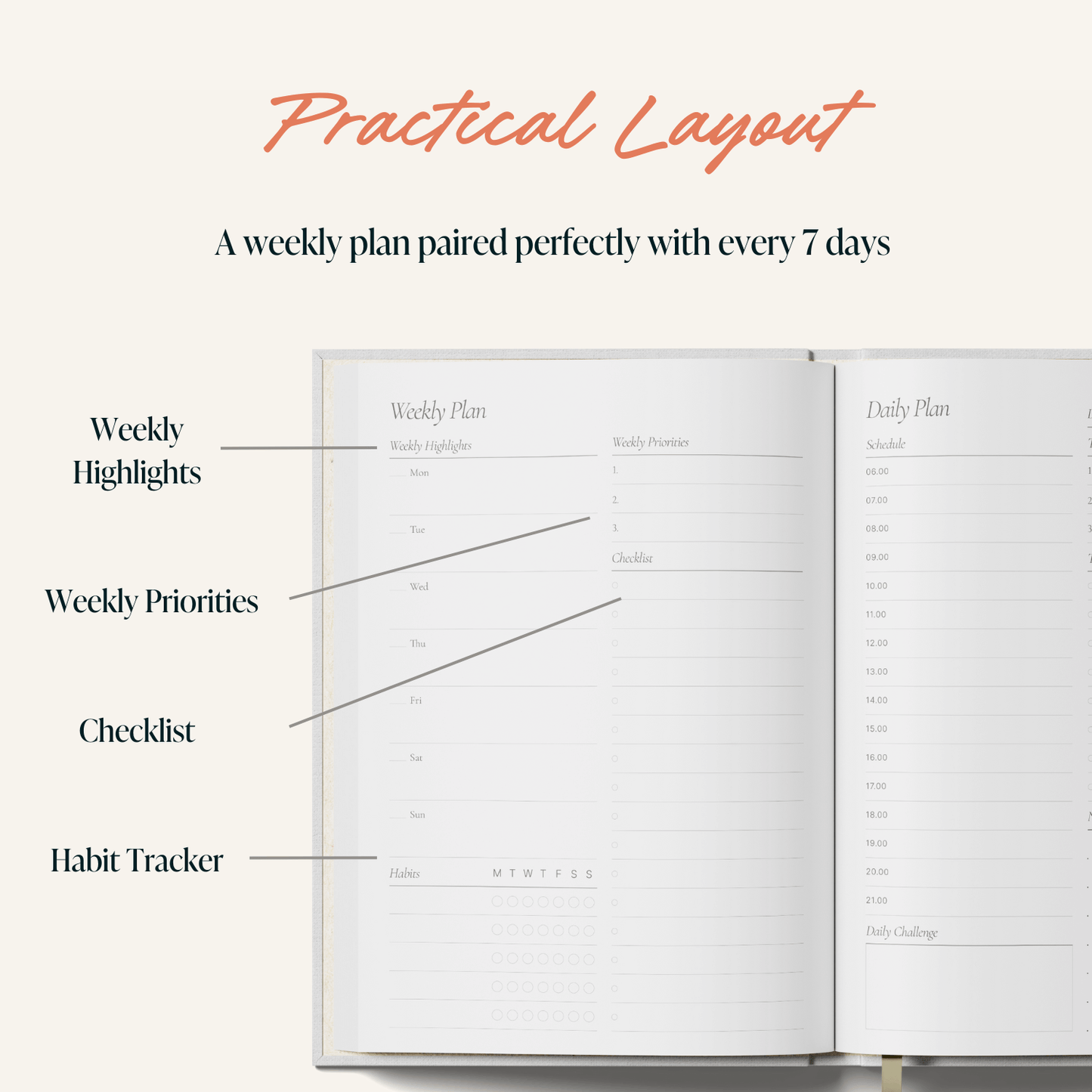 Yop & Tom USA - Daily Planner - A5 - Cherries