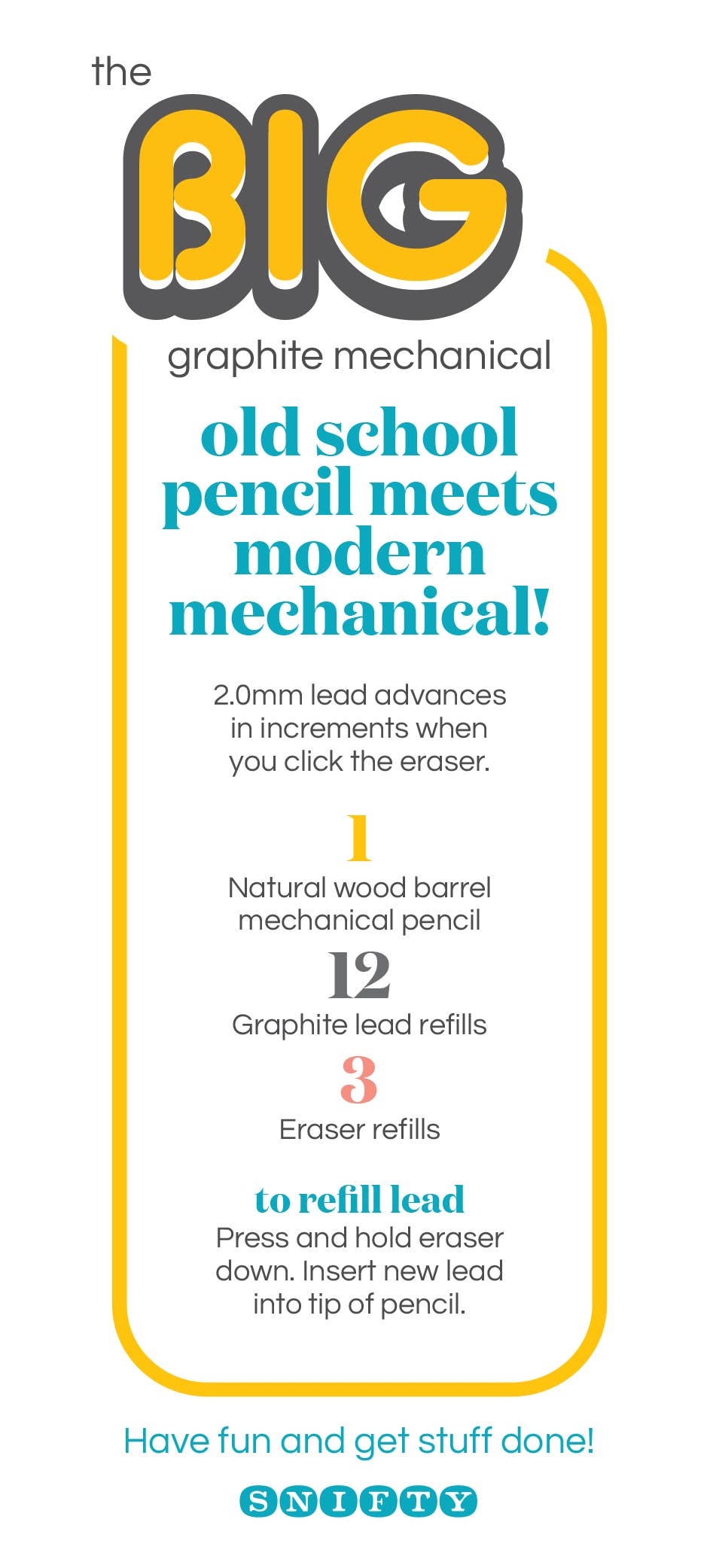 SNIFTY - BIG GRAPHITE MECHANICAL PENCIL SET