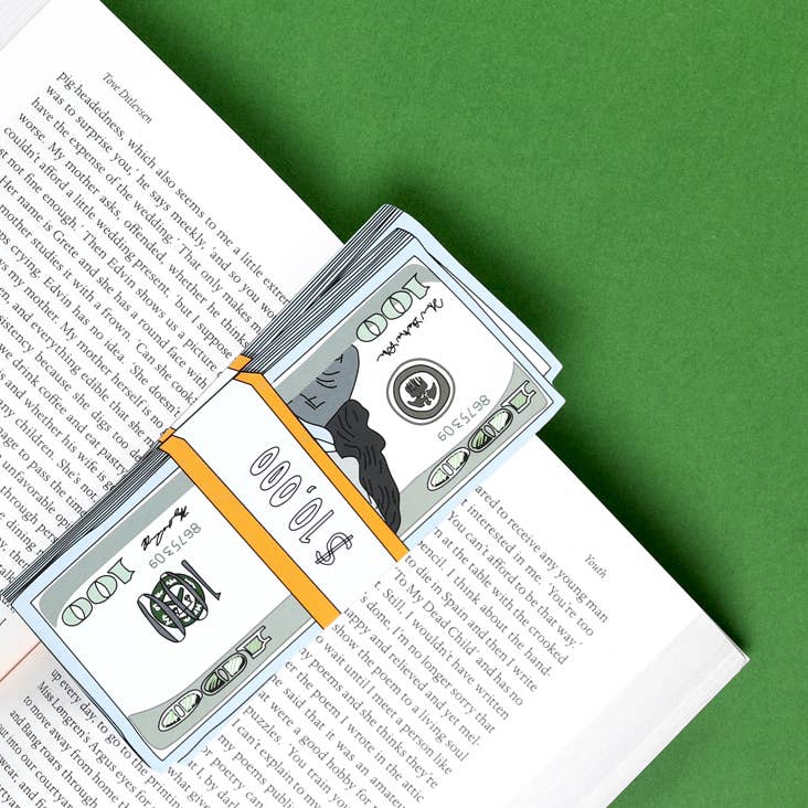 Humdrum Paper - Stack of Cash Bookmark (it's die cut!)